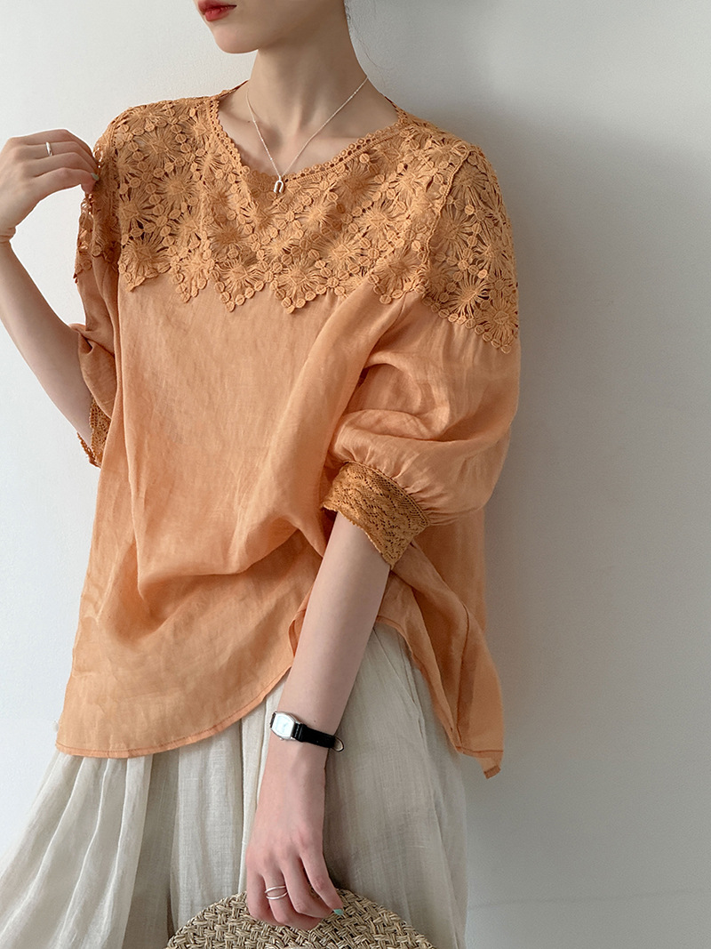 Women'S Fashion For Summer 2026 - 2026 Women Summer 100% Linen Blouses