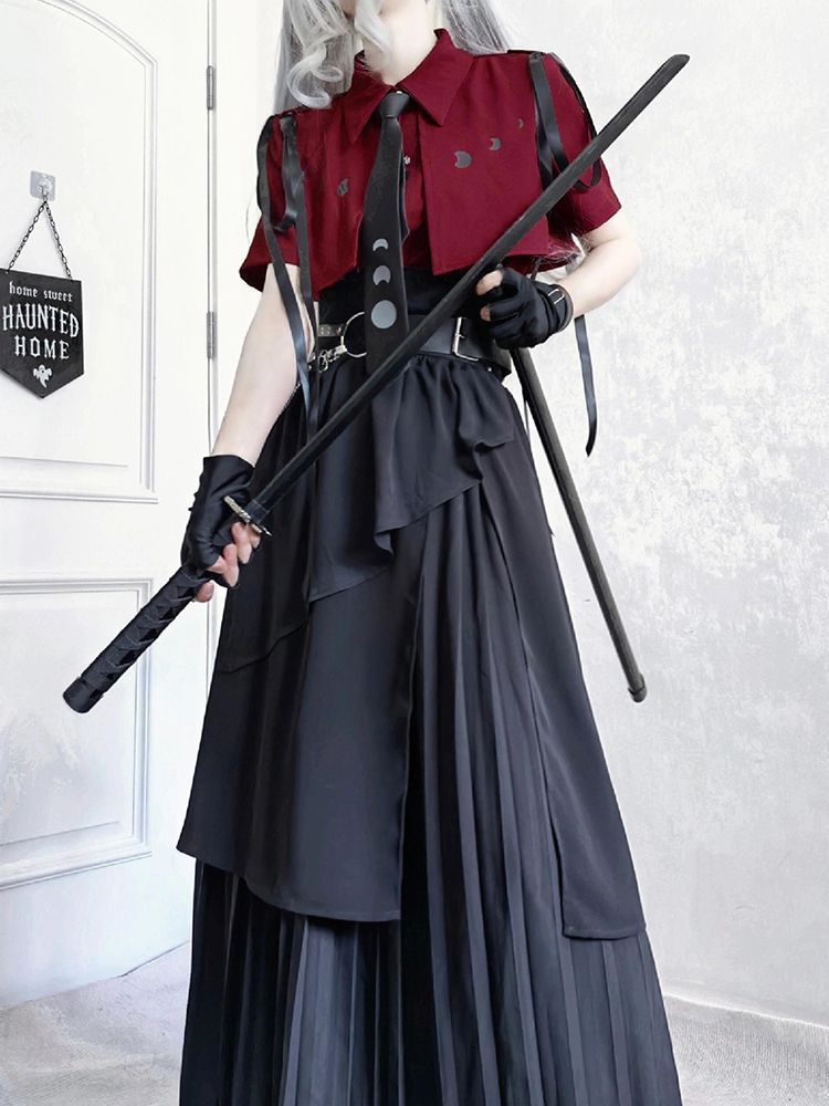 Belted Shirt Dress - 2025 New Gothic Vintage Elegant 3