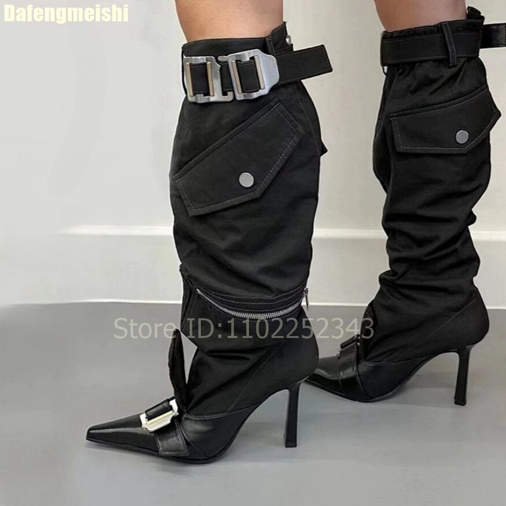 Women'S Fashion Boots 2025 - 2026 Autumn Women Knee-High Boots Metal