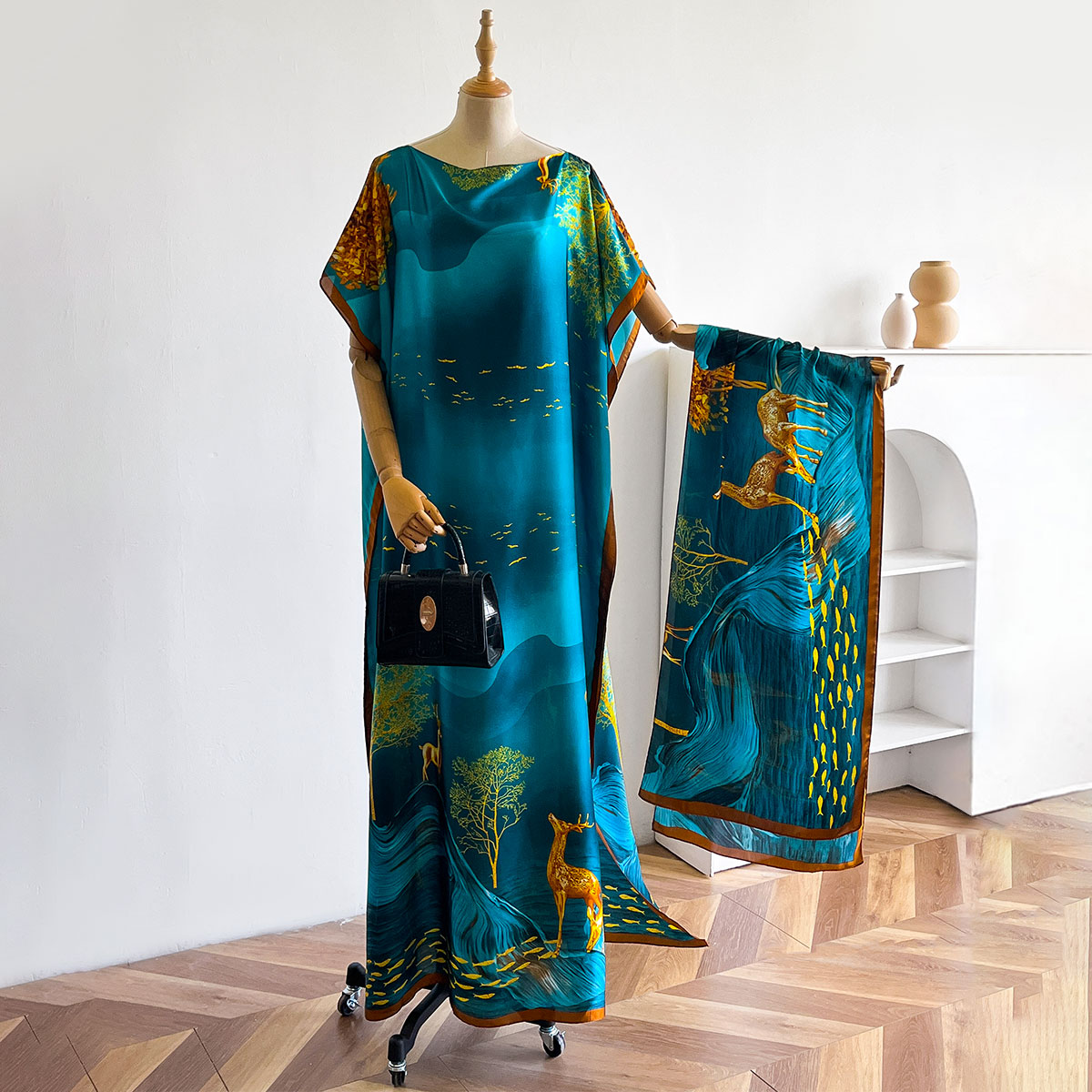 Women'S Fashion Designer Clothes - Women's Long Shawl Dubai Fashion MUMU