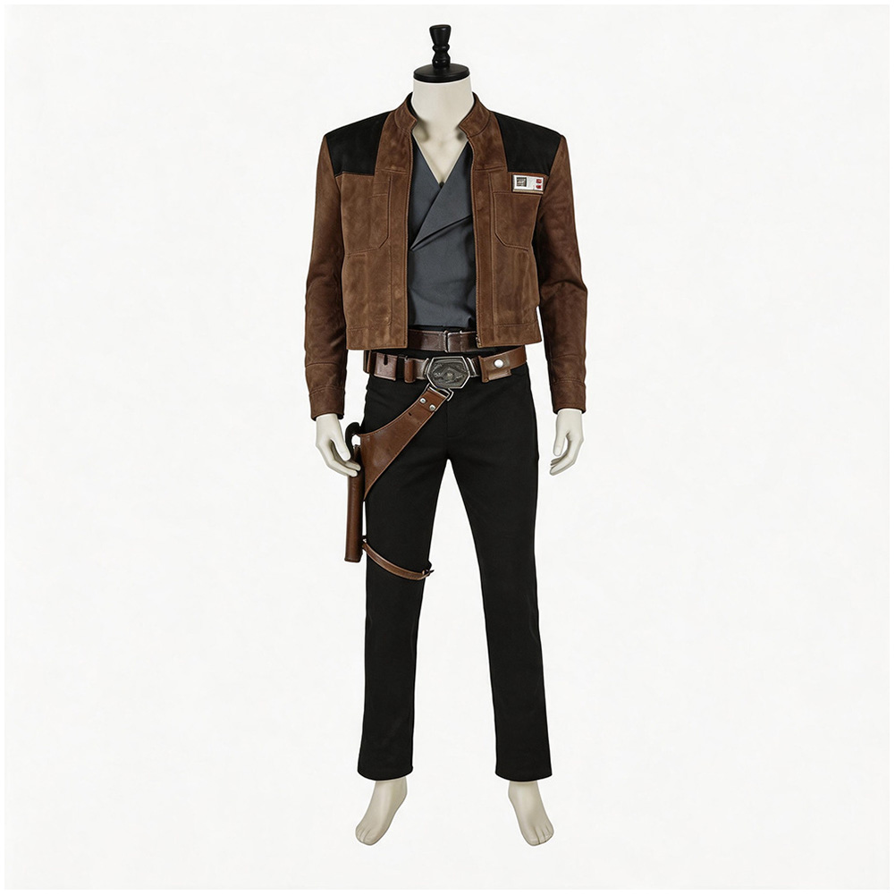 Han Solo Cosplay Costume Adult - Belted Shirt Dress 评论和价格