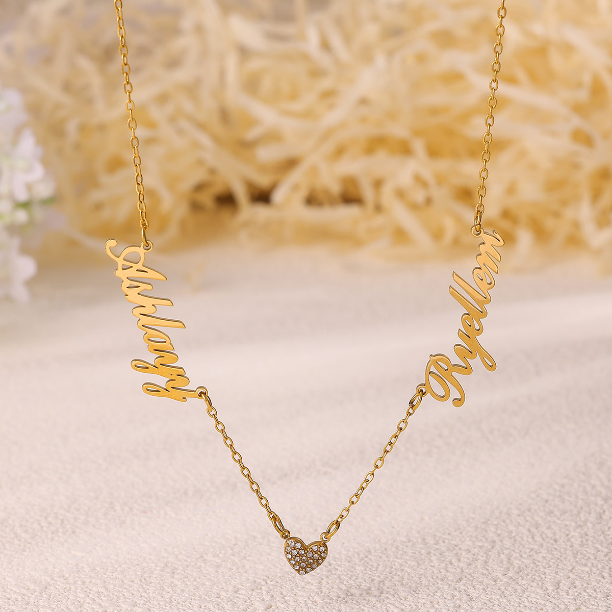 Custom Two Name Necklace For W - Women Fashion Names 评论和价格