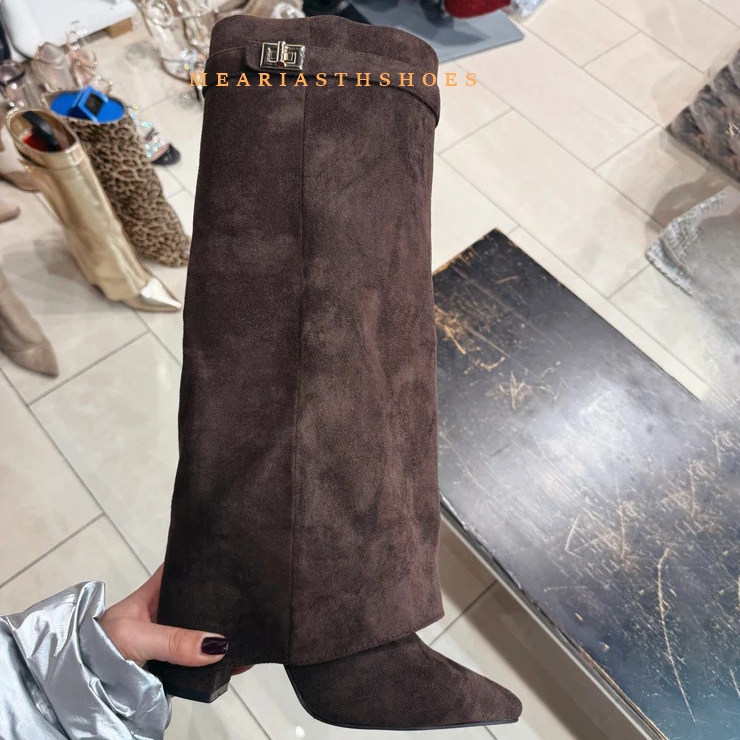 Women's Chunky Heel Knee High  - Women'S Fashion Boots 2025 评论和价格