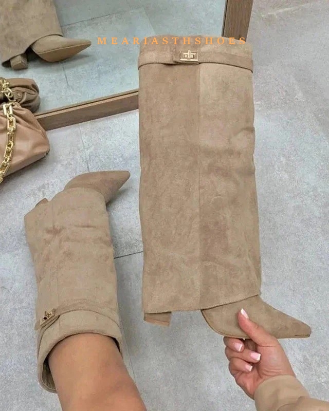 Women's Chunky Heel Knee High  - Women'S Fashion Boots 2025 评论和价格