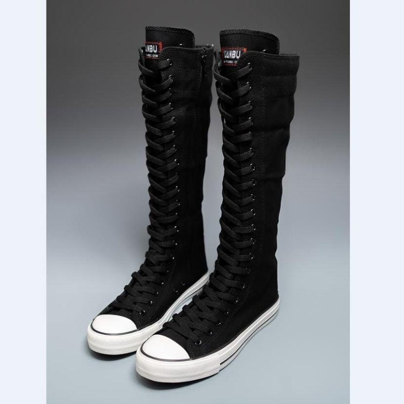 2025 New High Top Canvas Shoes - Women'S Fashion Boots 2025 评论和价格