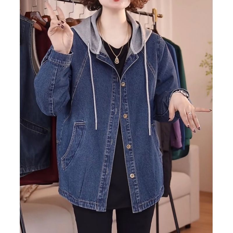 European High-Quality Denim Ja - Women Fashion Jeans Top 评论和价格