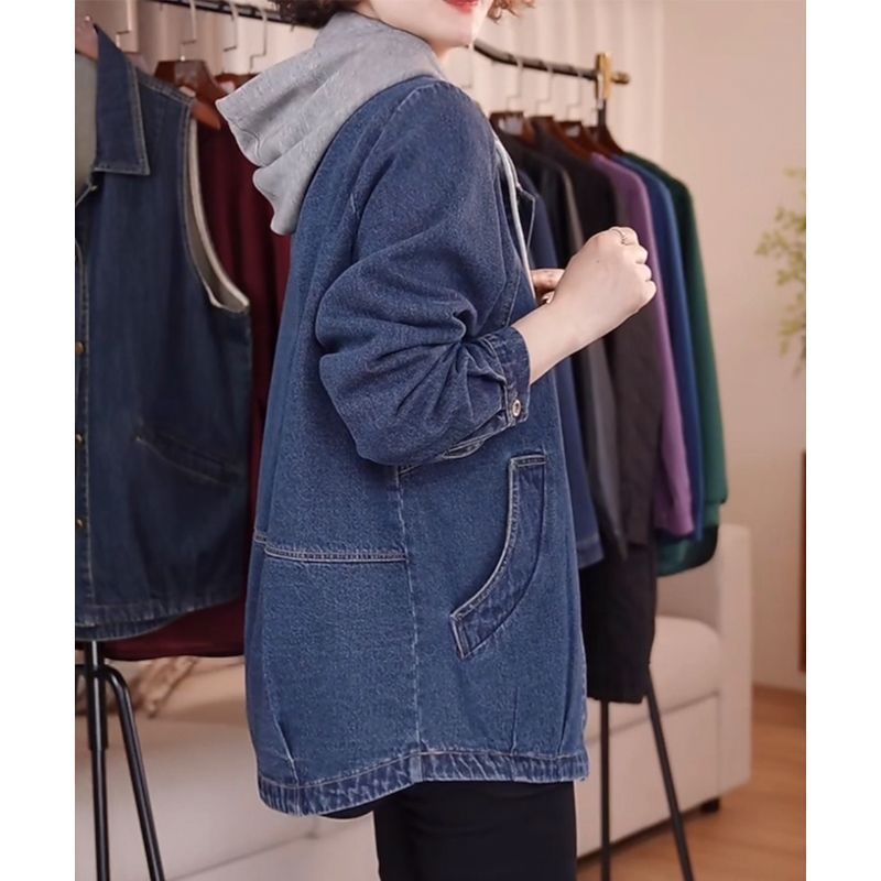 European High-Quality Denim Ja - Women Fashion Jeans Top 评论和价格
