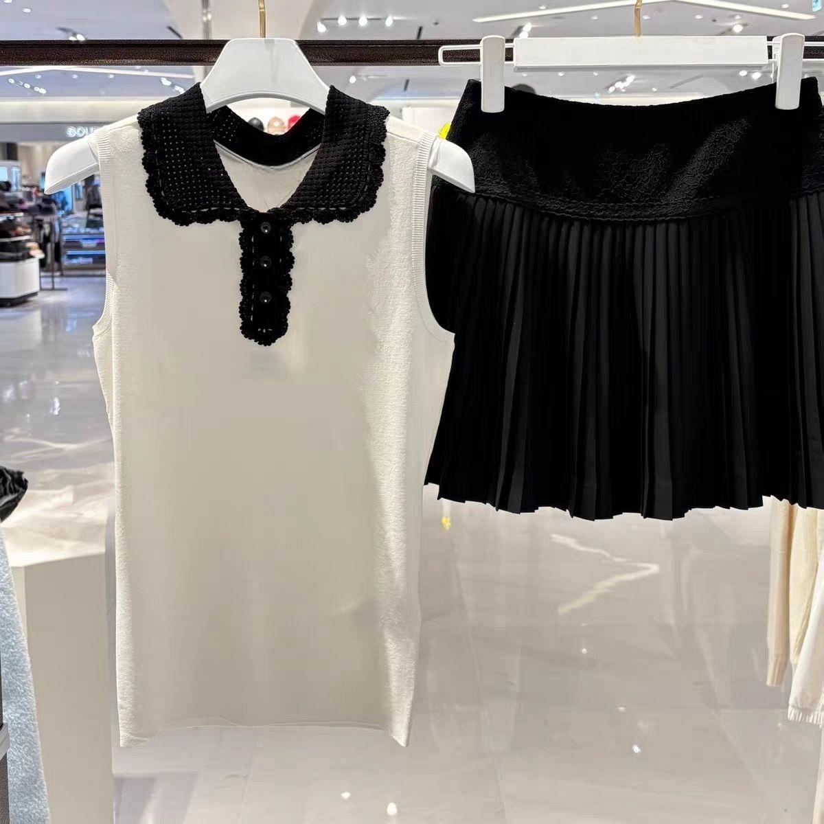 Women Lapel Knit Golf Vest 202 - Women'S Fashion Vest Tops 评论和价格
