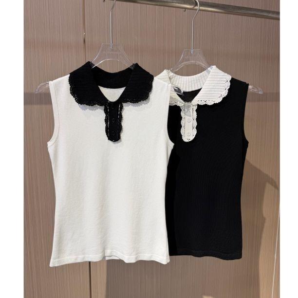 Women Lapel Knit Golf Vest 202 - Women'S Fashion Vest Tops 评论和价格
