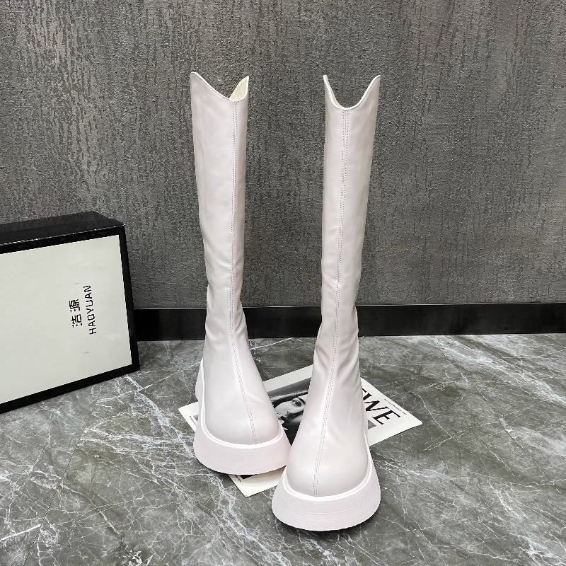 Women's New Simple Solid Color - Women'S Fashion Knee High Boots 评论和价格