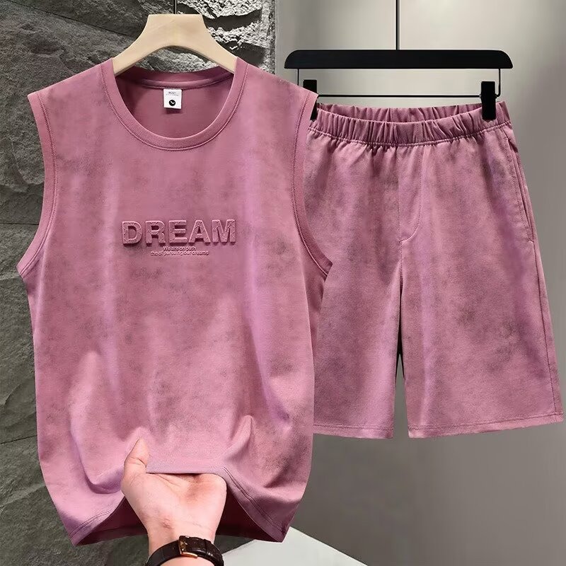 Summer 2pcs Tie Dye Vest Sets  - Tie Dye Two Piece 评论和价格