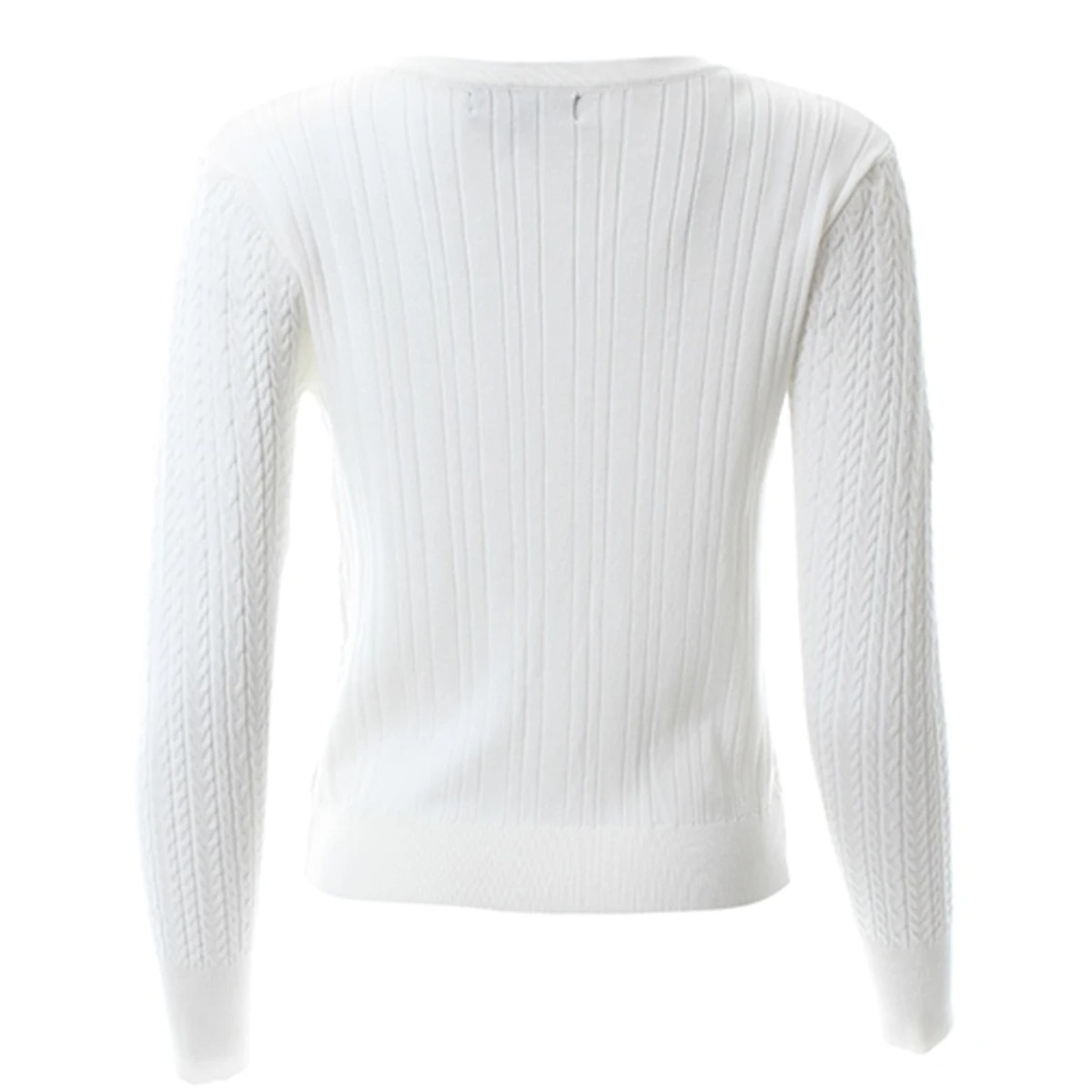 Plus Size Women's Button Down  - Ribbed Knit Sweater 评论和价格