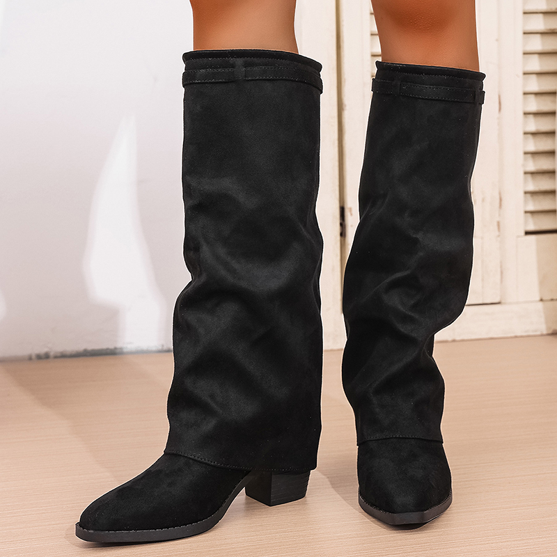 Fashion Slip On High Heeled Kn - Women'S Fashion Knee High Boots 评论和价格