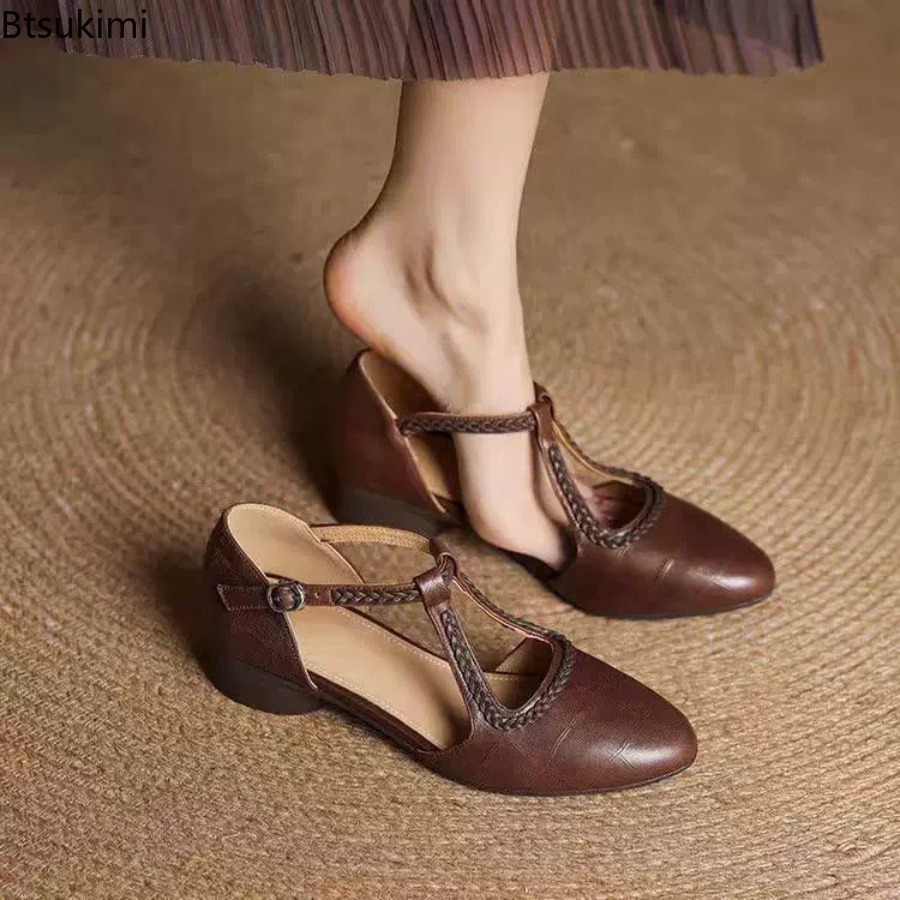 New Summer Women's Retro Hollo - Women'S Fashion Sandals 评论和价格