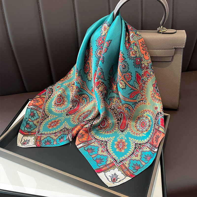 100% Real Silk Square Scarf Wo - Women Fashion Necktie 评论和价格