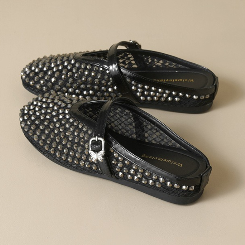 Mesh Rhinestone Brand Slippers - Women'S Fashion Sandals 评论和价格