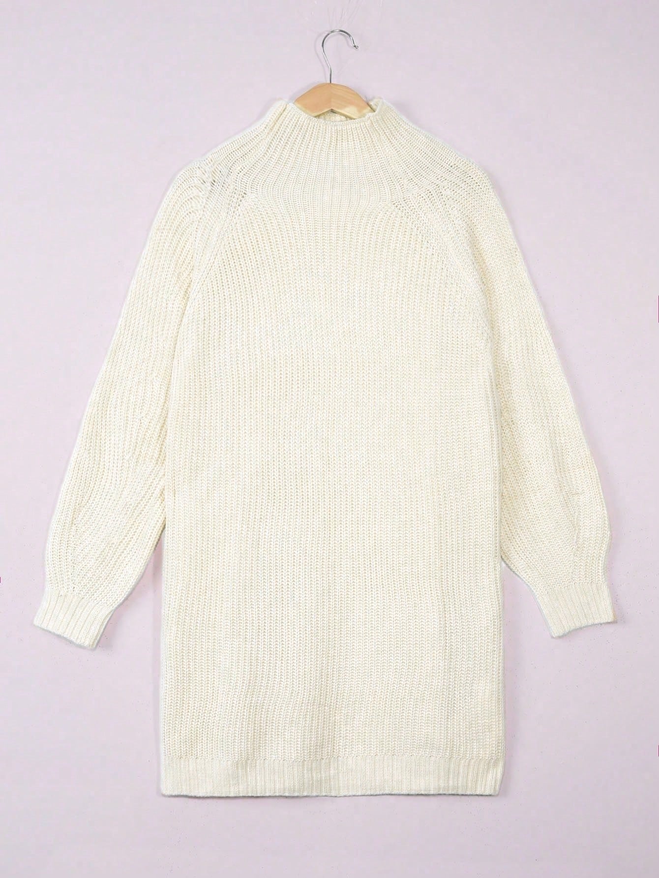 Plus Size Knitted Dress Women  - Ribbed Knit Sweater 评论和价格
