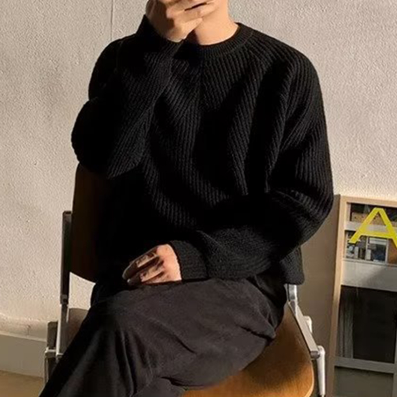 Streetwear Fashion Mens Knit S - Ribbed Knit Sweater 评论和价格