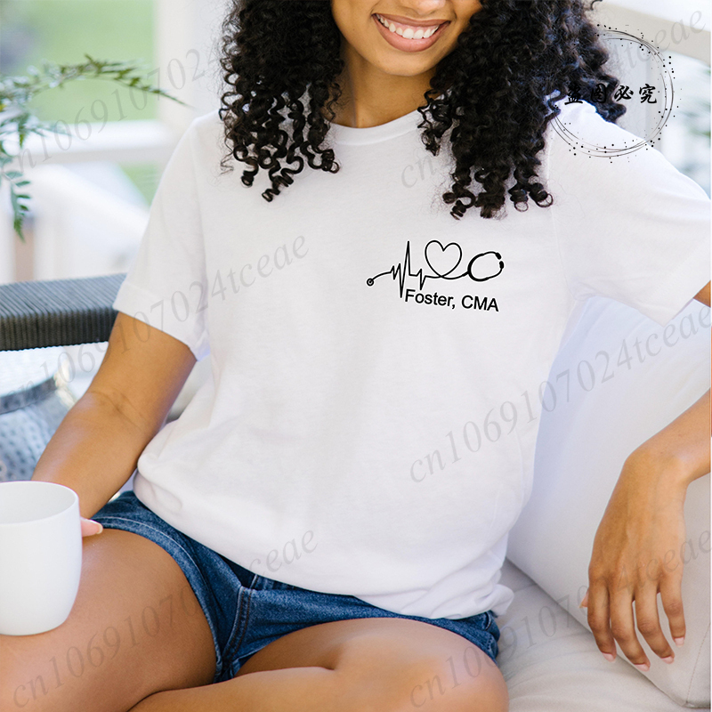 Custom Name Nurse Shirt Stetho - Women Fashion Names 评论和价格