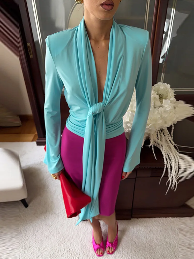 Elegant Pleated Scarf Collar S - Women'S Fashion For Summer 2026 评论和价格