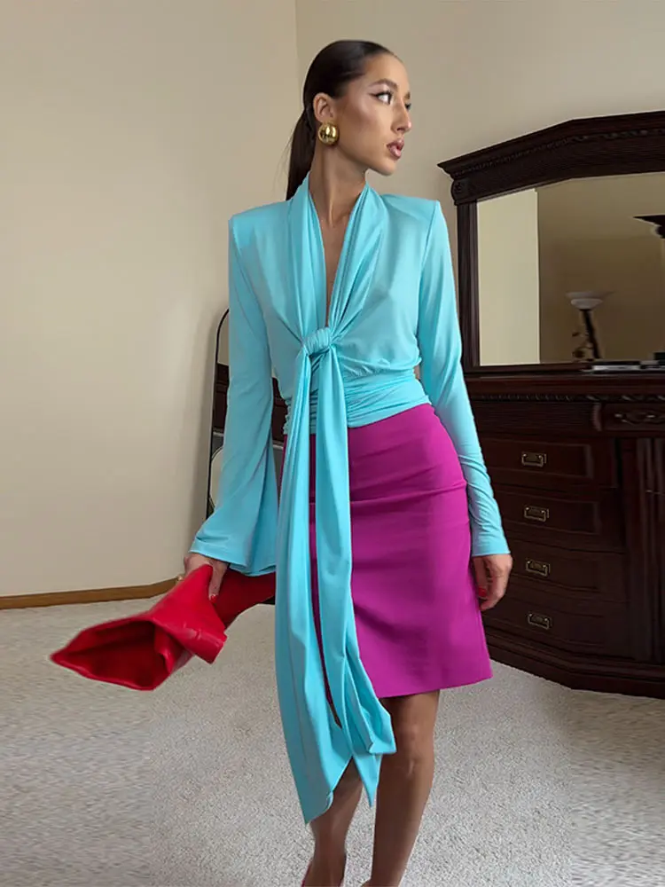 Elegant Pleated Scarf Collar S - Women'S Fashion For Summer 2026 评论和价格
