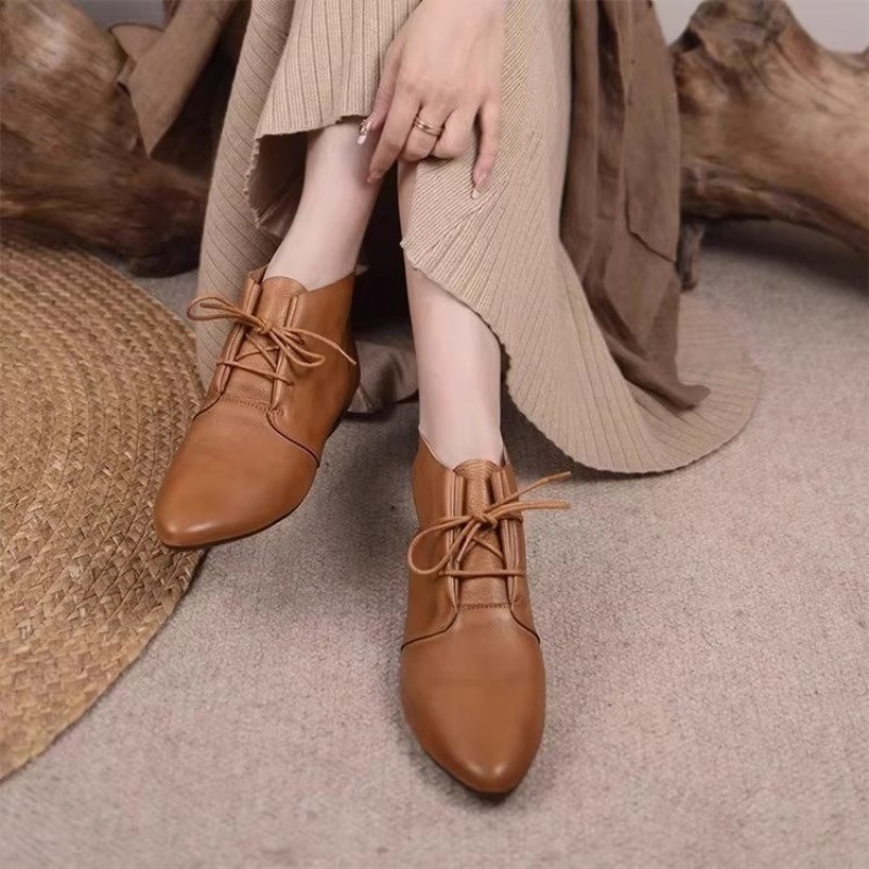 Women Short Boots 2025 Leather - Women Fashion Trend 2025 评论和价格