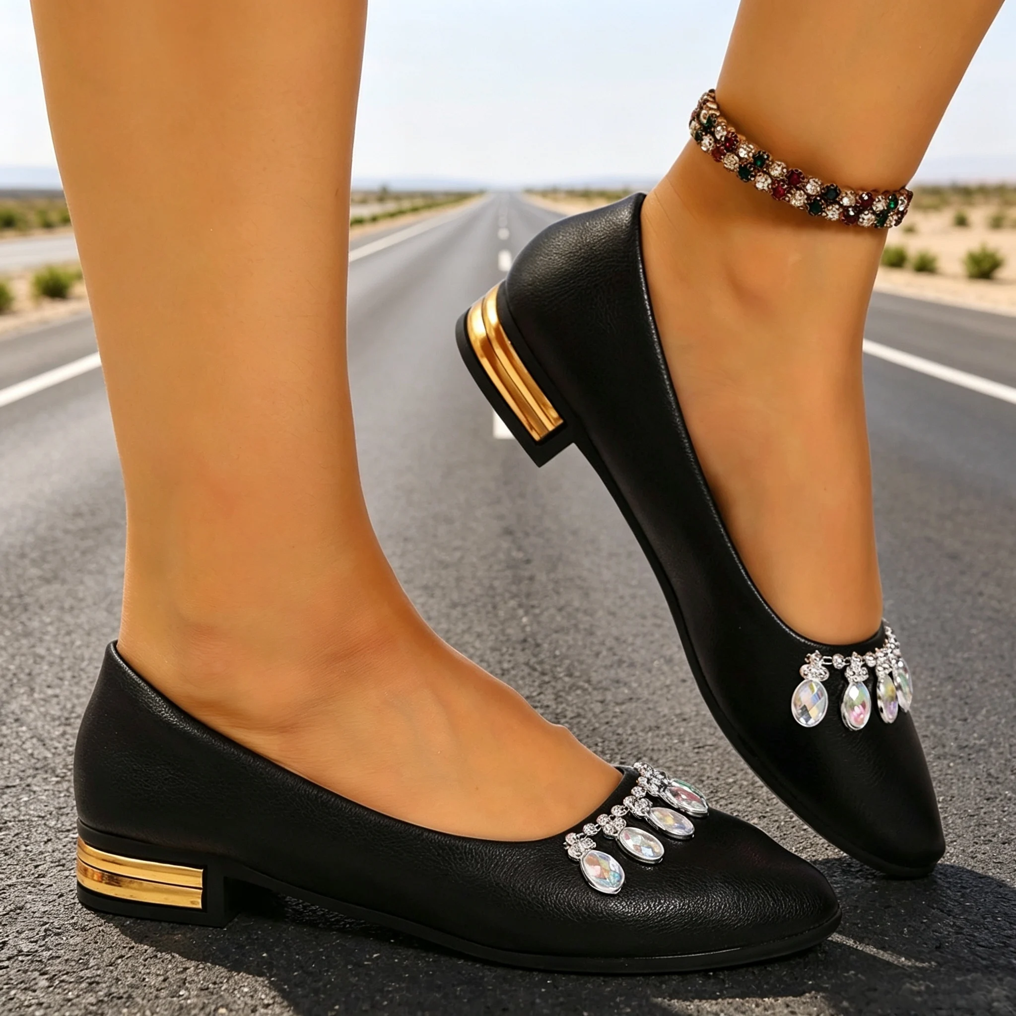 Women Flats Pointed Toe Ballet - Women'S Fashion Loafers 评论和价格
