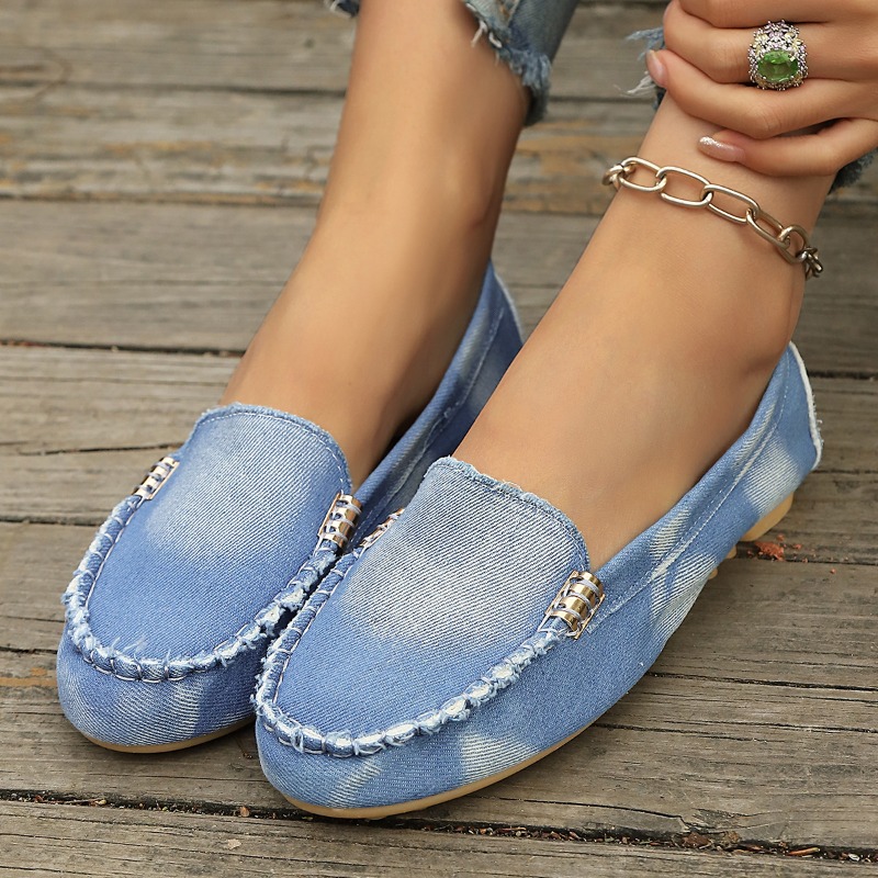 Fashion Light Blue Denim Mocca - Women'S Fashion Loafers 评论和价格