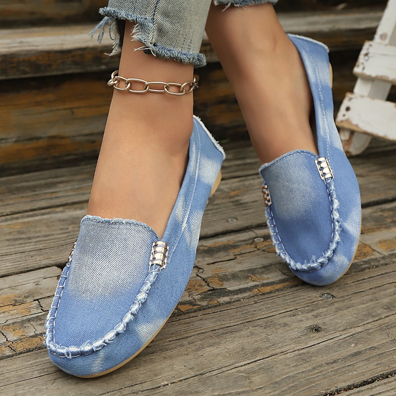 Fashion Light Blue Denim Mocca - Women'S Fashion Loafers 评论和价格