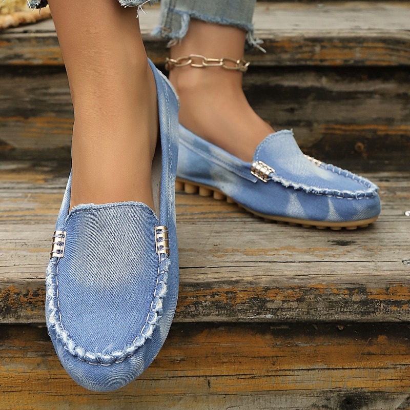 Fashion Light Blue Denim Mocca - Women'S Fashion Loafers 评论和价格