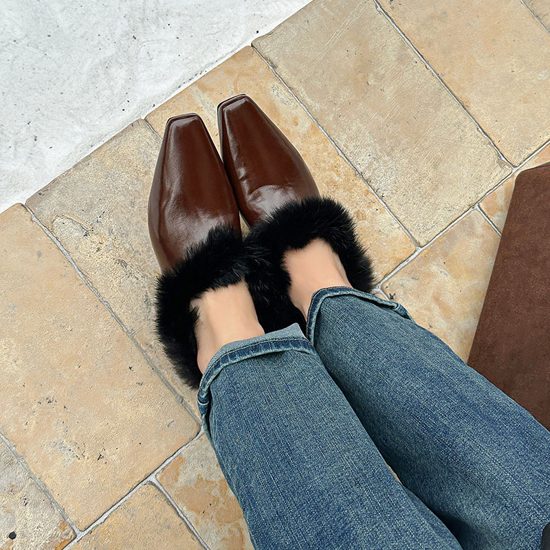 Winter Plush Designer Warm Fla - Women'S Fashion Loafers 评论和价格