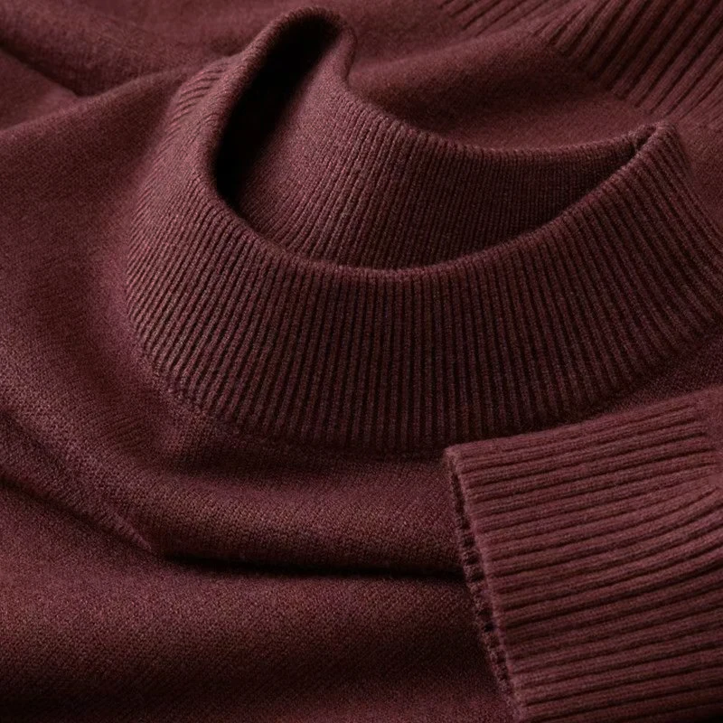 Autumn New Men's Casual Mock T - Ribbed Knit Sweater 评论和价格