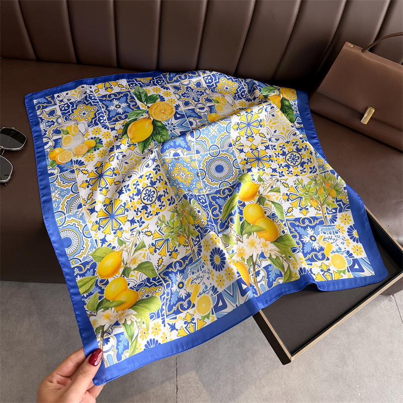 2026 New Fruit Print Silk Squa - Women Fashion Necktie 评论和价格