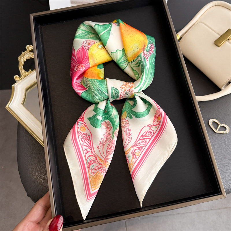 2026 New Fruit Print Silk Squa - Women Fashion Necktie 评论和价格