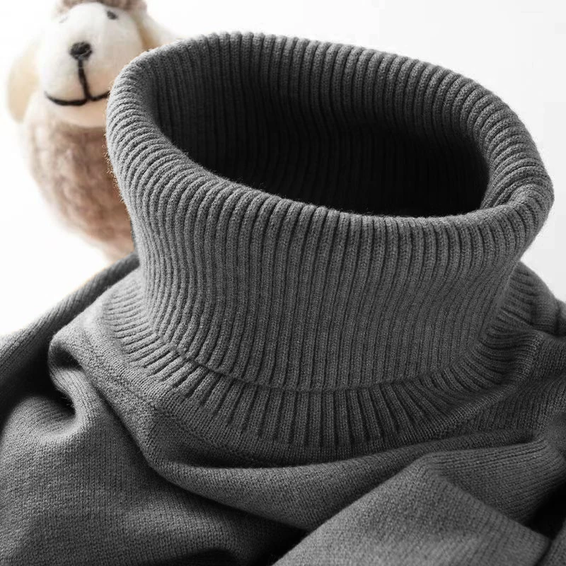 Mens Turtleneck Sweater Slim F - Ribbed Knit Sweater 评论和价格