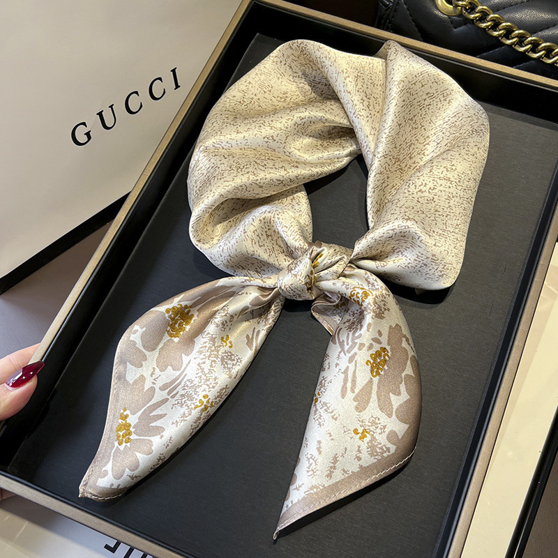 70cm New Women Silk Printed De - Women Fashion Necktie 评论和价格