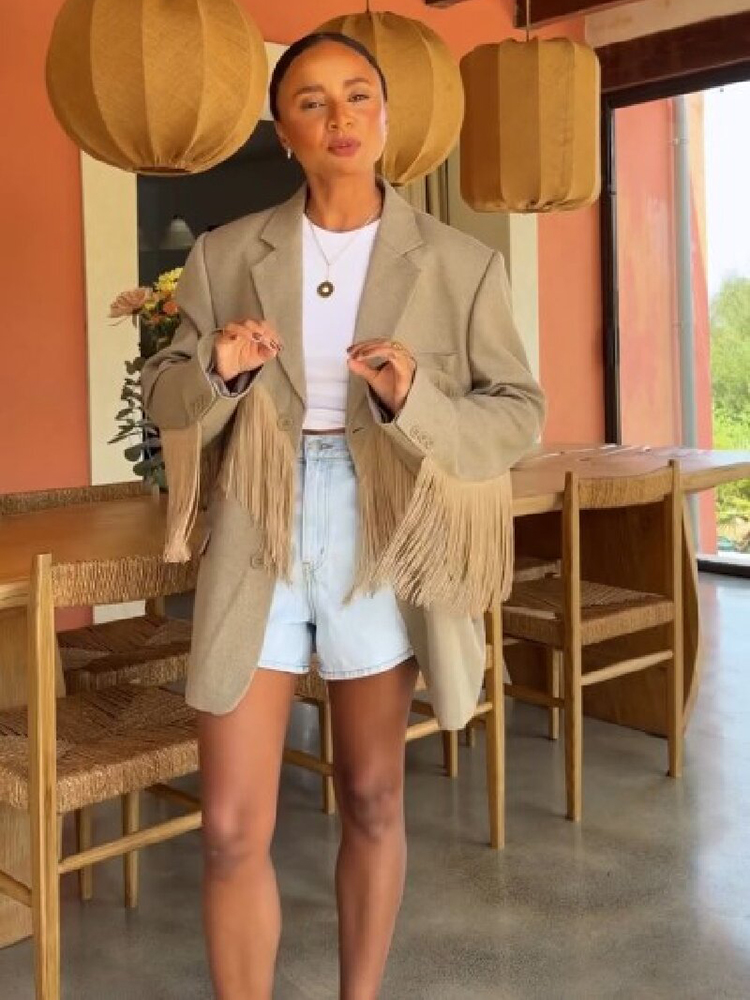 Autumn Fashion Lapel Blazer Ja - Women'S Fashion Trends 2026 Spring Summer 评论和价格
