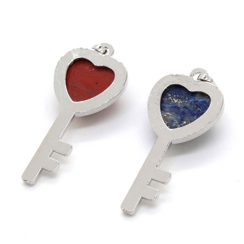 Natural Crystal Couple Lock Ne - Women Fashion Pose 评论和价格