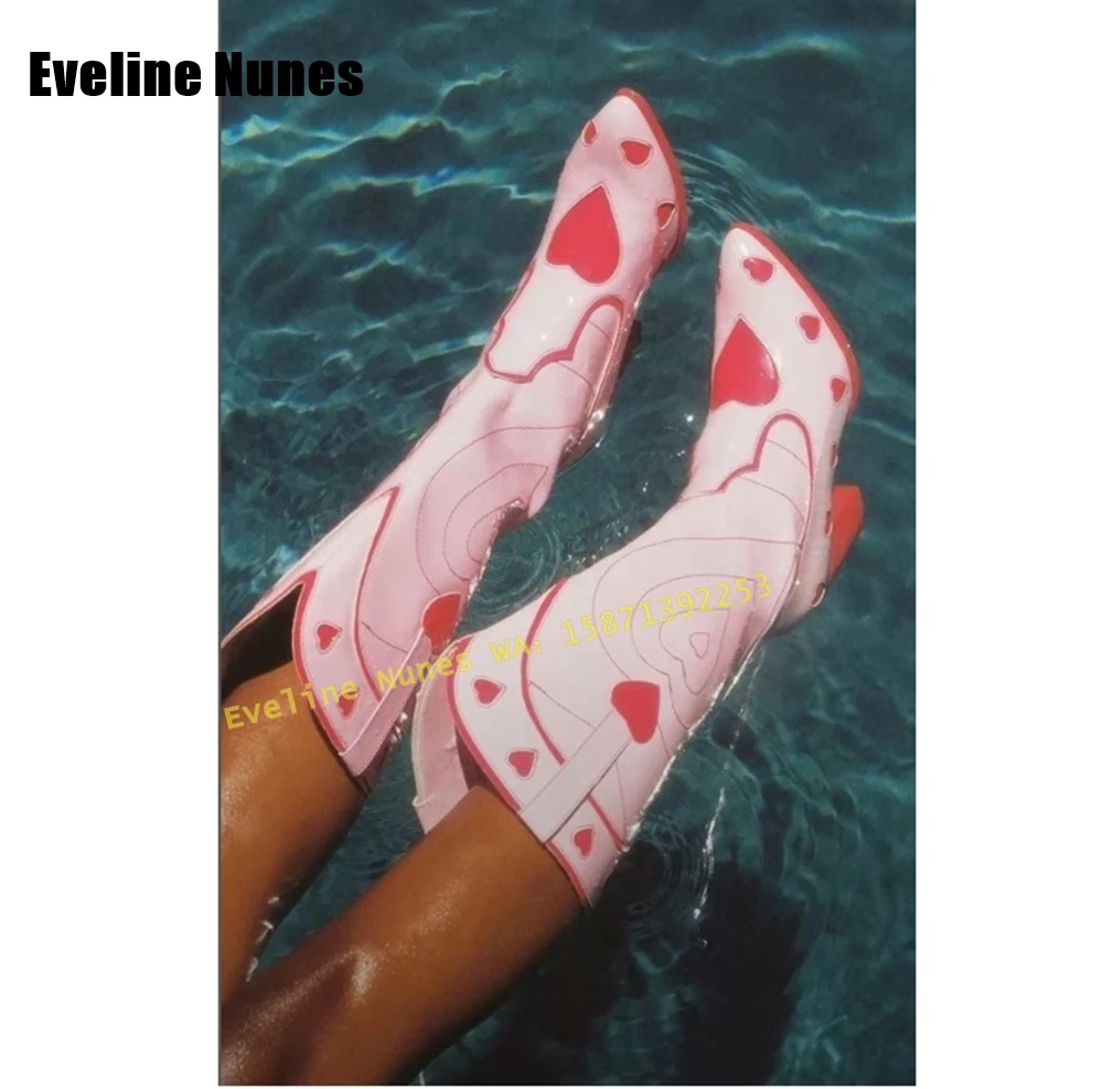 Pink Heart Space Cowgirl Boots - Women'S Fashion Boots 2025 评论和价格