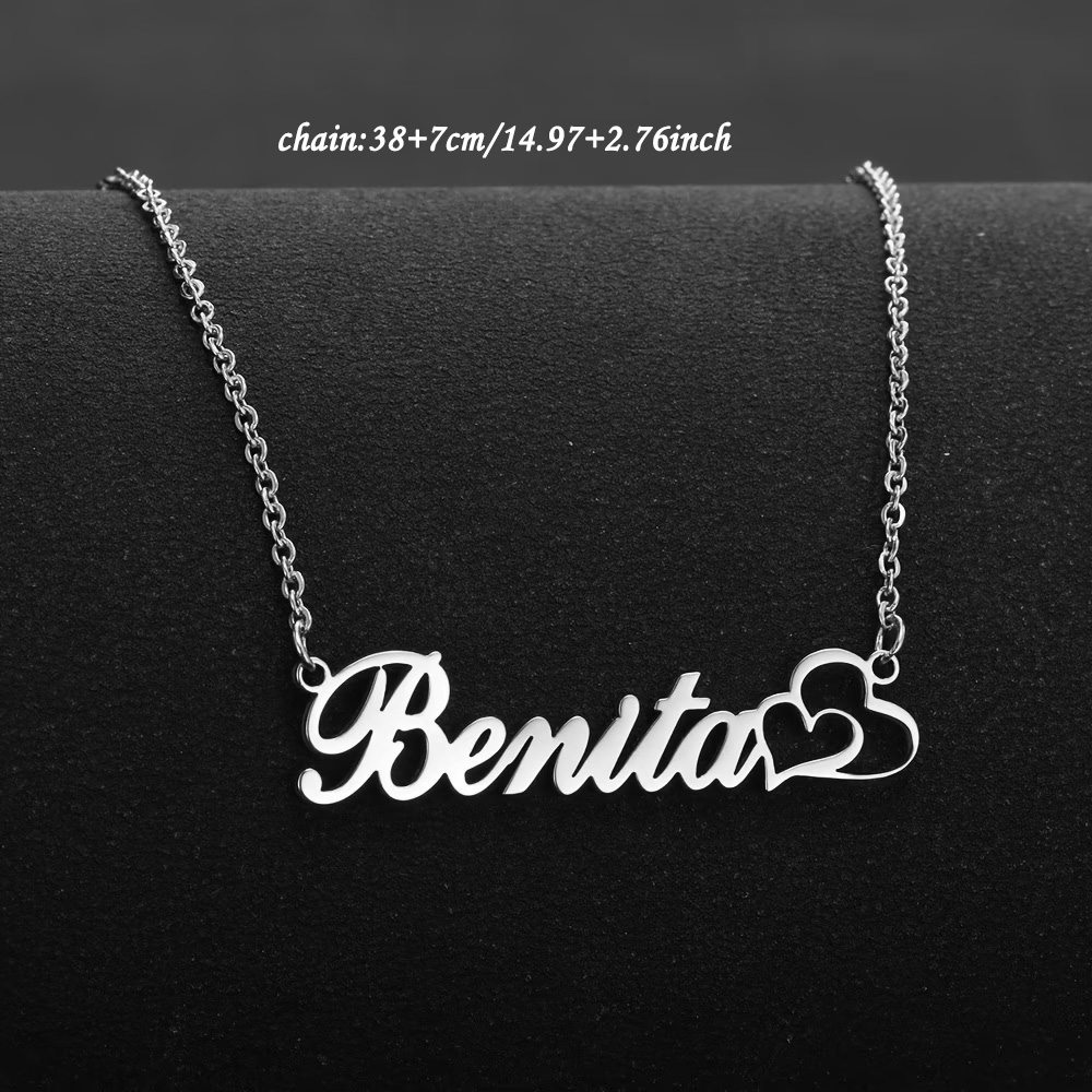 Personalized Double Heart Cust - Women Fashion Names 评论和价格