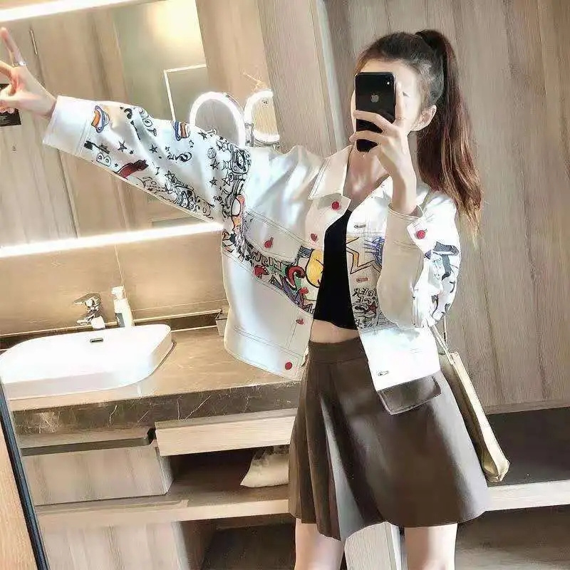 Korean Female Fashion Leisure  - Women Fashion Jeans Top 评论和价格