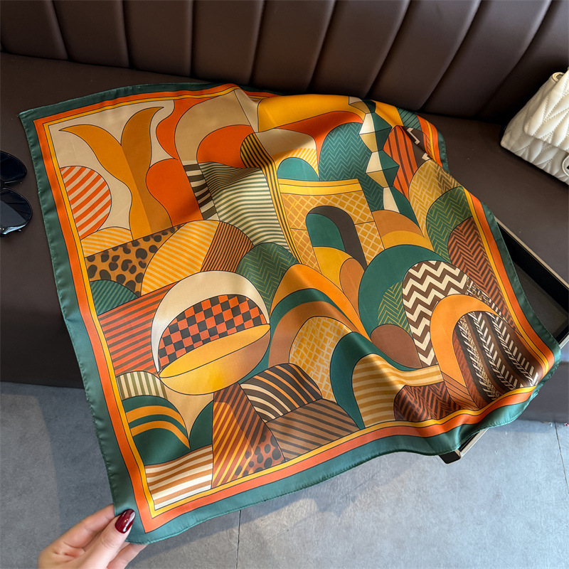 2026 New Geometry Print Silk S - Women Fashion Necktie 评论和价格