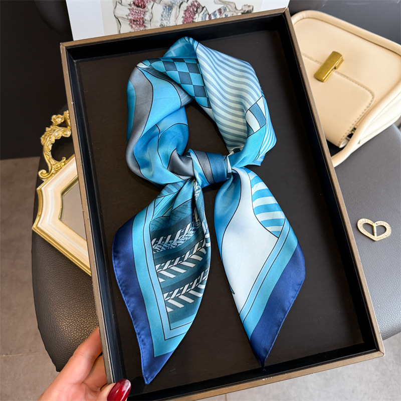 2026 New Geometry Print Silk S - Women Fashion Necktie 评论和价格