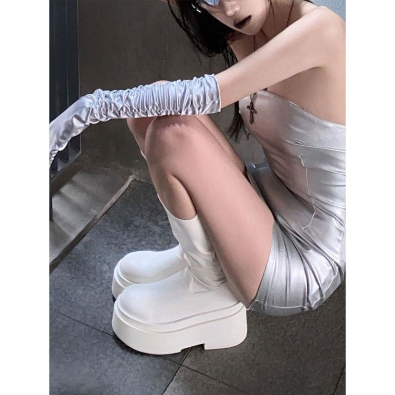Thick soled long tube boots fo - Women'S Fashion Boots 2025 评论和价格