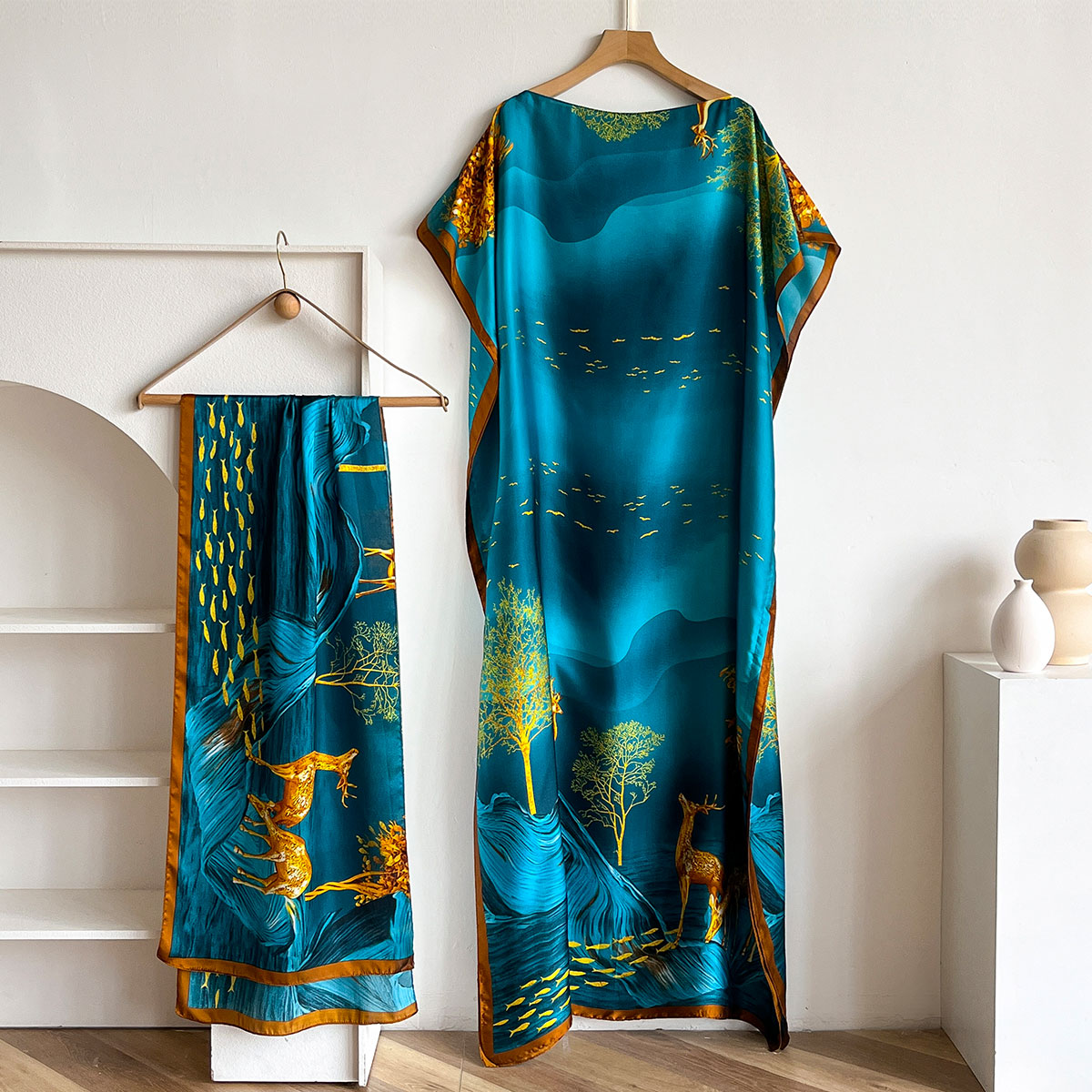 Women's Long Shawl Dubai Fashi - Women'S Fashion Designer Clothes 评论和价格