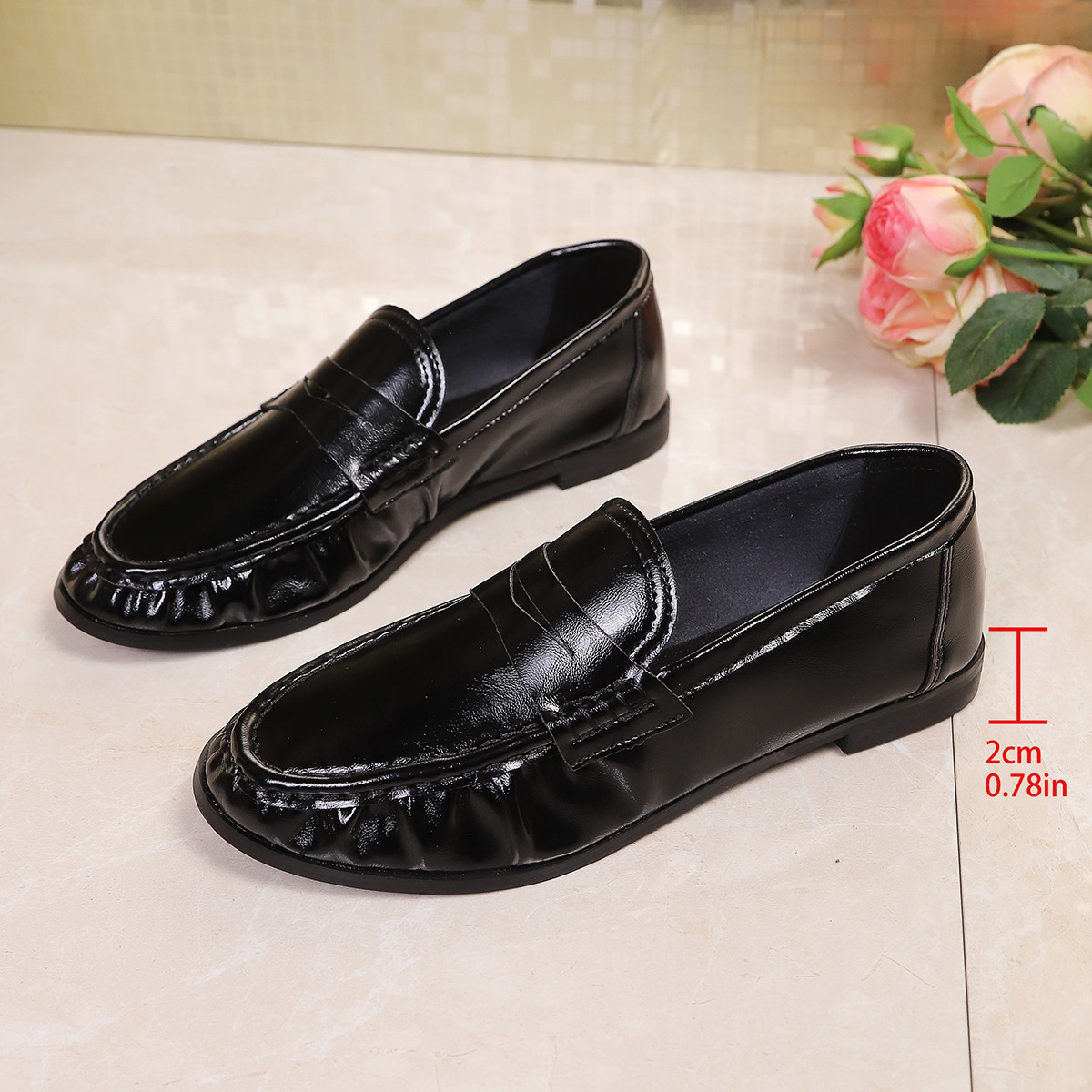2026 Summer British Style Blac - Women'S Fashion Loafers 评论和价格