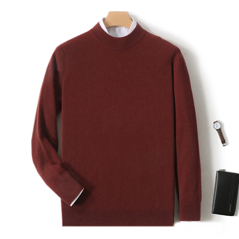 100% Pure Merino Wool Men's Se - Ribbed Knit Sweater 评论和价格