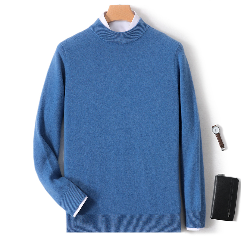 100% Pure Merino Wool Men's Se - Ribbed Knit Sweater 评论和价格