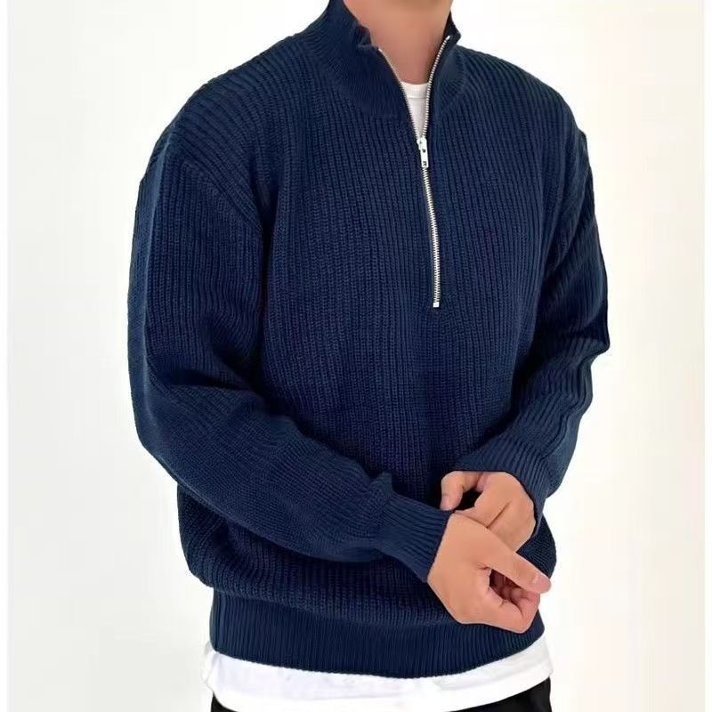 Autumn & Winter Men's Knitting - Ribbed Knit Sweater 评论和价格