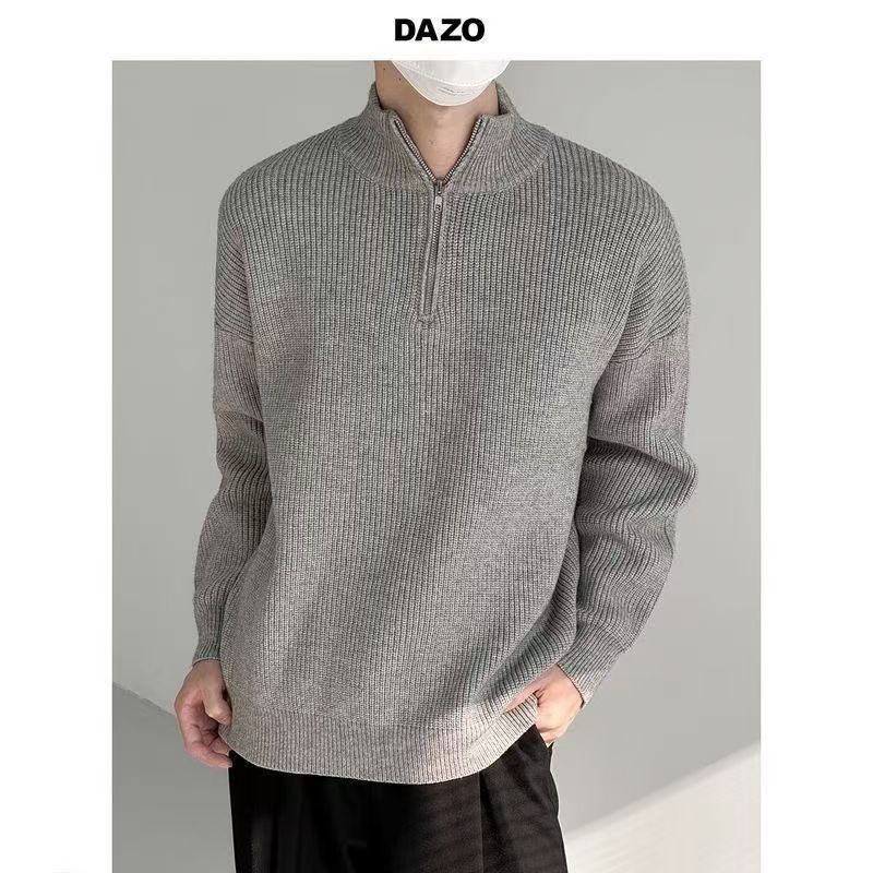 Autumn & Winter Men's Knitting - Ribbed Knit Sweater 评论和价格